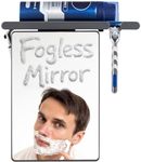 TAILI Shower Mirror Fogless for Shaving with Razor Holder – Anti-Fog Suction Cup Mirror, Shatterproof & Removable, Wall Mounted for Bathroom Makeup & Shave, Grey