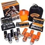 Playmakers Flag Football Set: Call Plays Like The Pros – Includes 2 Teams of 5 Flags, 2 QB Wristbands, 6 Double-Sided Play Inserts (18 Plays), 10 Field Marker Cones, Rulebook, & Yard Marker Bean Bag