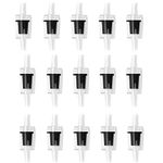 Aquarium Air Pump Check Valve 15 Pcs Non-Return Valves (Black)