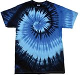 Colortone Tie-dye Shirt - Blank Plain Shirts Blue Ocean XL TD02M