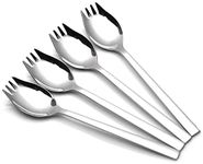 WEKTUNAA 4-pack Stainless Steel Sporks for Everyday Use,Camping Hiking Heavy Duty Flatware set,8.2-inch,7.6-inch,5.9-inch (8.2 inch)