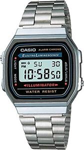 Casio Men'S A168W-1 Illuminator Watch Silver