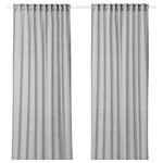 IKEA HILJA Curtains, 1 Pair, 145x300 cm, Grey