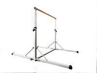 Cannons UK 2nd Edition Folding adjustable 3f to 5ft Horizontal Bars gymnastics (Silver)