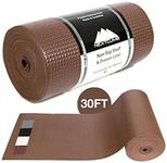 Drawer and Shelf Liner - Truly Non-Slip, Heavy, Thick, Durable, Waterproof Material - Easily Cut to Fit Any Size Drawer, Protect Surfaces Indoor/Outdoor Use (30 FT, Brown)