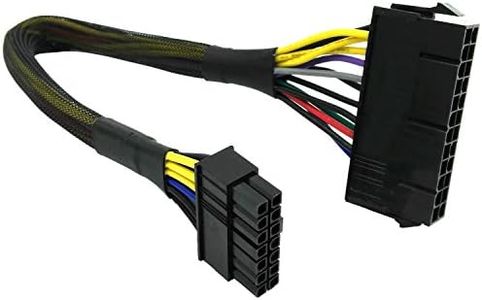 COMeap 24 Pin to 14 Pin ATX PSU Main Power Adapter Braided Sleeved Cable for IBM Lenovo PCs and Servers 12-inch(30cm)