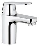 GROHE Eurosmart Cosmopolitan - Bathroom Basin Mixer Tap Single-Lever (Monobloc Installation, S-size, Metal Lever, Low Pressure 0.2 to 5.0 bar, 35 mm Ceramic Cartridge), Chrome, 3282400L