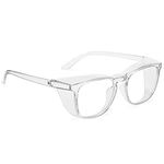 B.ANGEL Eye Protection, Fashionable Safety Glasses With Clear Lenses, Blue Light Safety Goggles For Men and Women