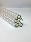 Lc Glass By Di Angelos 8 Inch Long 5 Piece Pyrex Glass Tubes 12 Od 2 Mm Id Thick Wall