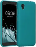 kwmobile Case Compatible with Alcatel 1 (5.0") Case - Soft Slim Protective TPU Silicone Cover - Teal Matte