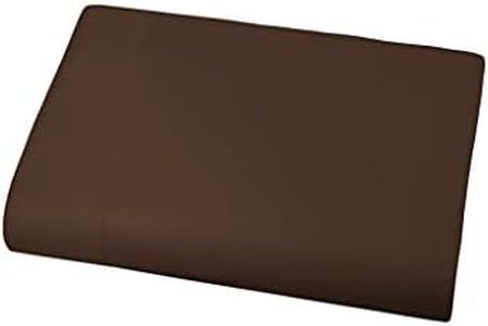 Southshore Fine Living, Inc. Extra Large King Flat Sheet, 132" x 110" King Size Flat Sheets Only, Premium Bedding, King/California King Top Sheet Stays Tucked on Deep Mattresses, Chocolate Brown