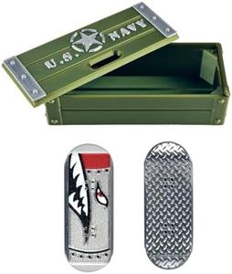 Magnetic Kickflip Fidget Slider Toy for Adults Mini Flip Fingerboard Skateboard with Storage Crat Portable,Office Desk Toys