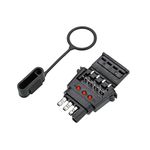 Reese Towpower 78115 Insta-Plug Trailer End Connector with LED Circuit Tester (4 Wire Flat)