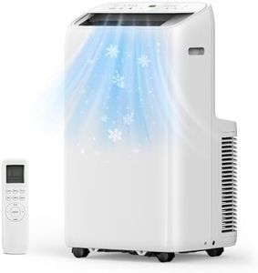 Electactic 10000 BTU Portable Air Conditioners Dual Motor & Inverter, Drainage-free Cooling, Portable AC Units with Fan/Dry/Remote/Timer, Quiet Standing Ac Unit for Rooms Indoor