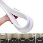 Silicone Wet Room Bathroom Floor Seal Screen Door Seal Strip Prevents Overflow of Water | Waterproof Self-Adhesive and Bendable Waterproof Strip for Wet and Dry Separation (59 inch)