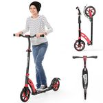 Scooter for Kids Ages 6+ Year Old, TONBUX Kids Scooter for Girls Boys Teens, Easy Folding Scooter with 200mm Big Wheels & Infinitely Height Adjustable & Dual Suspension & Carry Strap, Load up to 100Kg