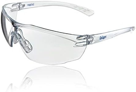 Dräger X-pect 8320 Protective Eyewear, ANSI Approved, 10 Pack, Anti-Scratch, Anti-Fog, Break-Resistant Safety Glasses, UV Protection (99.9%), Clear Lenses