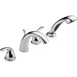 Delta T4705 Classic Roman Tub with Hand Shower Trim, Chrome (Rough-In Sold Separately)