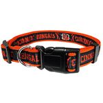 Pets First NFL Cincinnati Bengals Licensed PET Collar, Large - Heavy-Duty, Strong, and Durable Dog Collar. Available in 31 Football Teams and 4 Sizes