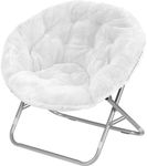 Mainstay, White Adult Faux Fur Sauc