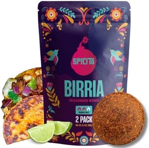 SPICITO Birria Bombs Seasoning 2-Pack - Just Add Water & Meat for Easy Cooking, Authentic Mexican Spices. Ideal for Stove Top, Slow Cooker, Pressure Cooker