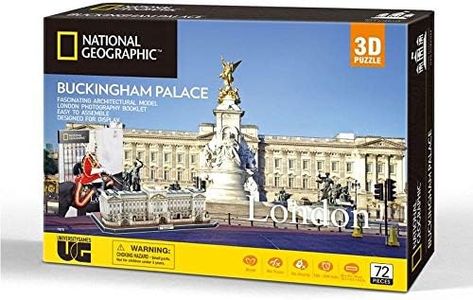 University Games 7675 National Geographic Buckingham Palace 3D Puzzle, Multicolored