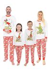 The Grinch Grinchmas Matching Family Christmas Long Pyjamas (10-12) White