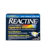 Reactine Extra Strength Antihistamine Liquid Gel Pills - 10mg Cetirizine Hydrochloride - Allergy Relief Medicine - 25 count