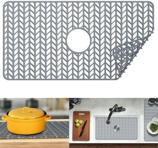 Sink Protectors for Kitchen Sink 12" 13" 16" 18" 19" 24" 26" 28" 29" 30" Silicone Sink mat| Silicone Kitchen Sink Mat for Bottom of Farmhouse(30"x16"Center)