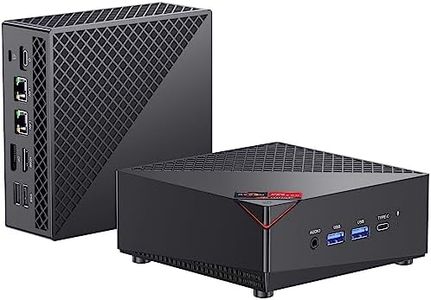 [Dual LAN] Mini PC, AMD Ryzen 5 5625U (6C/12T, up to 4.3Ghz) 16GB DDR4 512GB SSD Mini PC Windows 11 Pro, 4K@60Hz Triple Display Mini Desktop Computers Portable WiFi/Bluetooth, Support Auto Power On