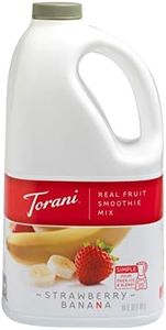 Torani Real Fruit Smoothie Mix, Strawberry Banana, 64 Ounce