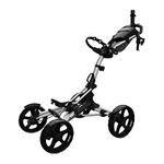 Clicgear Unisex Clicgear 8.0+ Golf Push Trolley, Silver, One Size UK