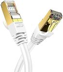 Veetop 10m/33ft CAT8 Ethernet Cable 40Gbps 2000Mhz High Speed Gigabit SFTP Lan Network Internet Cables with RJ45 Gold Plated Connector for Use of Smart Office Smart Home System iOT Gaming(1 Pack)