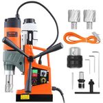 VEVOR Magnetic Drill, 1300W 1.57" Boring Diameter, 2922lbf/13000N Portable Electric Mag Drill Press with Variable Speed, 700 RPM Drilling Machine for Any Surface Home Improvement Industry Railway