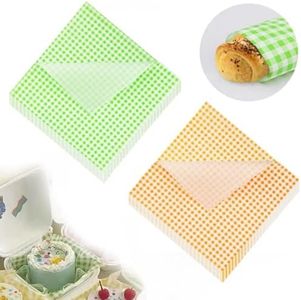 200 Sheets Deli Paper 7 * 7 Inches Summer Wax Paper Sheets Mini Greaseproof Paper Sheets for Outdoor Picnic BBQ Burger Bread Sandwich