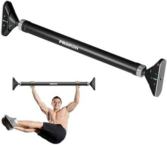 PROIRON Pull Up Bar for Doorway Strength Training Chin up Bar without Screws Adjustable 72cm-97cm Width Locking Mechanism for Home Gym Exercise Fitness with Level Meter, Max Load Bearing 200kg