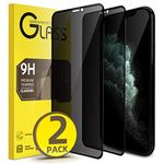 XYYZYZ Tempered Glass (2 Pack) Privacy Screen Protector For Iphone 11 Pro Max Iphone Xs Max (6.5 Inch) Full Coverage, Anti Spy Tempered Glass Film, Easy Installation, Case Friendly