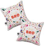 Jhingalala Gift for Brother Combo | Big Bro - Little Bro Printed Cushions with Filler, Combo Gifts Pack for Brother in Law, Brother for Birthday, Anniversary and Raksha Bandhan