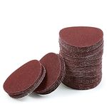 LEONTOOL Sanding Discs 3 Inches 80 Grit Hook and Loop Sandpaper 100Pcs Sanding Pad NO-Hole Aluminum Oxide Random Orbital Sander