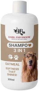 Bark and Broom Shampoo 3 in1 Dog Shampoo (200ml) - Natural Oatmeal Softness That Shines (Oatmeal)