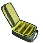 XUSANSO Fishing Tackle Bag Waterproof Fishing Bag Portable Fishing Reel & Gear Bag with 3 Adjustable Dividers for Spinning Baitcasting Fly Reels (Army Green)