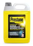 Prestone Screenwash Concentrate 5L, Screen Wash For Cars - Winter, High Performance Cleaning With Streak Free Formula, Extreme Performance Super Concentrated Screenwash Winter, Reduce Plastic, 5 Litre