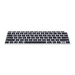 kwmobile Keyboard Cover Compatible with Apple MacBook Air 13" 2018 2019 2020 A1932 - Keyboard Cover US English QWERTY - Black