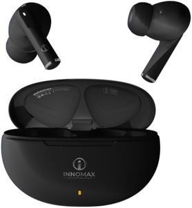 innomax K1 True Wireless in Ear Earbuds with 48H Playtime, ENC Mic, 13mm Bass Drivers, Type-C Fast Charging, Touch Controls, IPX5, Bluetooth 5.3 Ear Buds TWS (Black)