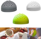 YYYFEI Multi-use Mini Colander,Space Saving Mini Can Colander and Strainer Silicone -Small Nesting Colander and Strainers Kitchen Gadget, Cooking Gadgets,3PCS