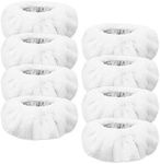 KeeTidy Small Microfiber Bonnet Steam Mop Pads Compatible with Dupray Steam Cleaners for The Triangular Brush Tool - Reusable Washable Steam Cloth Accessories, 8 Pack