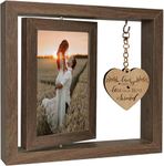 Rotating Picture Frame 6x4, Double-Sided Rotating Picture Frame,Anniversary Wedding Engagement Gifts for Couples, Wife, Husband, Girlfriend, Boyfriend,Lucky to be in Love with my Best Friend