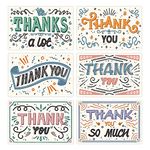 150Pcs 2x3.5 Inch Thank You for Your Support Business Cards Thanks Greeting Cards, Colorful Thanks Card Thank You for Order Card for Online Shop Retail Store Customer Package Insert (Retro painting)