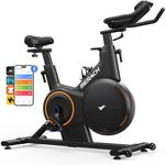 MERACH Exercise Bike, Smart Magnetic Stationary Bike with Bluetooth APP, Indoor Cycling Bike with Adjustable Incline ±6° Grade Level, Max 350lbs Weight Capacity Free Game for Home Weight Loss