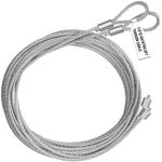 Garage Door Torsion Spring Wire Cable 9.6'x 1/8" for Torsion Spring/Lifting Spring Garage Door Lift Cable Heavy Duty Garage Door Cable(8ft Door)(1 Pair)